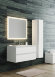 Тумба для раковины 2 выдвижных ящика (раковина r9100d) SANVIT AVENU-2 арт. kavenu2100w