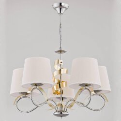 Подвесная люстра Sandra неоклассика 22045, Alfa цвет: бежевый