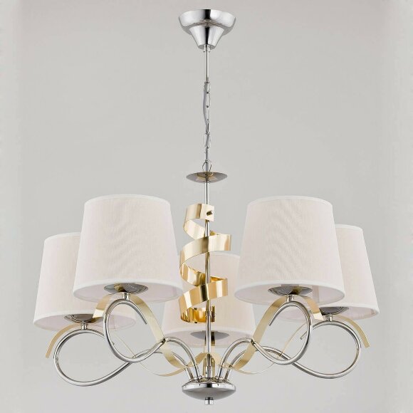 Подвесная люстра Sandra неоклассика 22045, Alfa цвет: бежевый