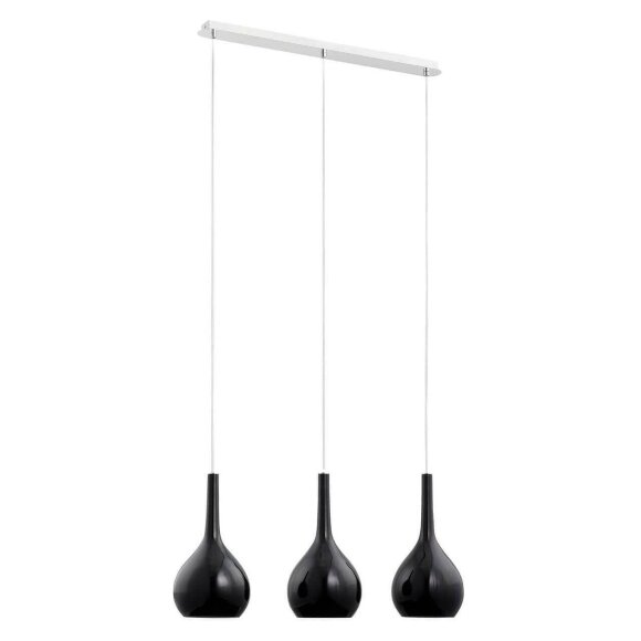 Подвесной светильник Vetro Black минимализм 20643, Alfa цвет: черный