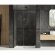 Дверь в нишу 110х200 1/L Prime black New Trendy черный арт. D-0318A