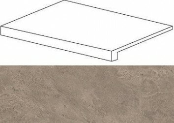Ступень Atlas Concorde Russia Force Grey Scalino Frontale 620070001012 33x120