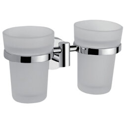 Стакан для ванной комнаты двойной хром, Haiba - HB1708