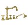 Смеситель на борт ванны, на 5 отв., Migliore Princeton, бронза арт. 19345