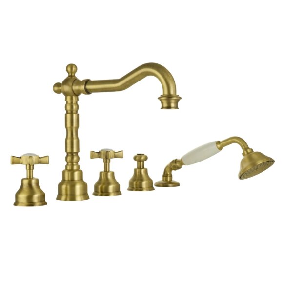 Смеситель на борт ванны, на 5 отв., Migliore Princeton, бронза арт. 19345