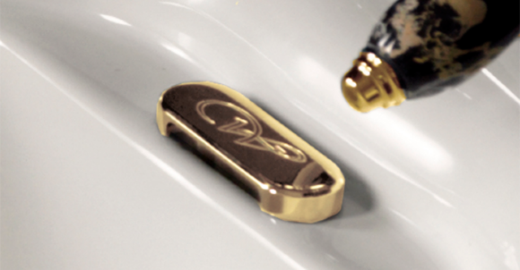 Заглушка для перелива KERASAN Waldorf, 811391oro цвет золото