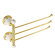 Полотенцедержатель тройной поворотный, L37 cм, Migliore Provance, золото арт. 17705