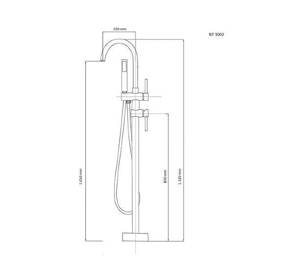 Смеситель NT1002 POLO NT BAGNO цвет: хром