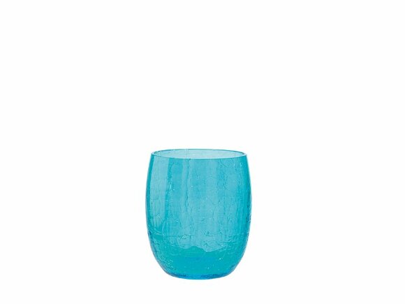 Настольный стакан с эффектом битого голубого стекла Cracle STIL HAUS, голубой - 1125(AZ)