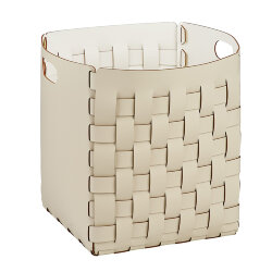 Корзинка Bottega ADJ Италия, 35x35xH40 цвет: панна котта (белый) арт. 1047.16/10 Корзинка Bottega ADJ Италия, 35x35xH40 цвет: панна котта (белый) арт. 1047.16/10