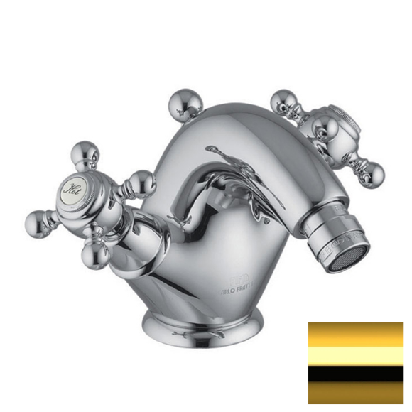 Смеситель для биде Carlo Frattini Elizabeth F5092/2OR цвет: глянцевое золото