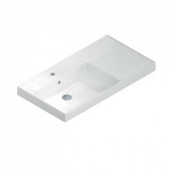 Раковина на тумбу чаша слева белый Cubo La Fenice арт. CU.NN.90L Раковина на тумбу чаша слева белый Cubo La Fenice арт. CU.NN.90L