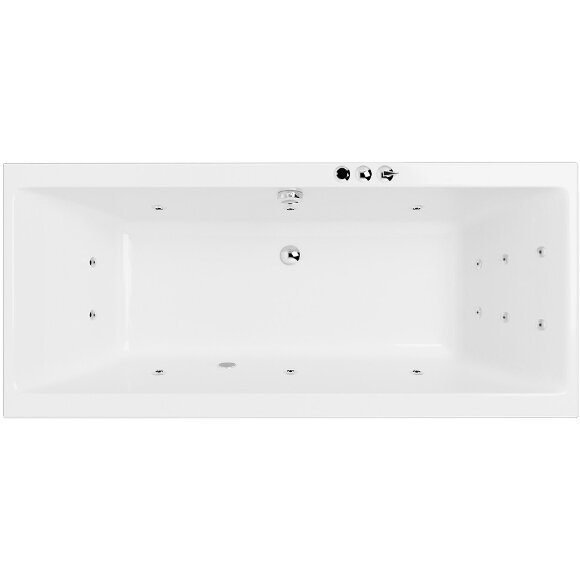 Акриловая ванна Pryzmat 150x75 с гидромассажем Excellent, WAEX.PRY15.SMART.CR
