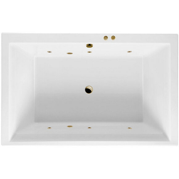 Акриловая ванна Crown Lux 190x120 с гидромассажем Excellent, WAEX.CRO19.SOFT.BR