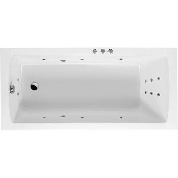 Акриловая ванна Aquaria 170x75 с гидромассажем Excellent, WAEX.AQU17.SMART.CR