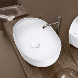 Раковина 60х40 см, без отв., накладная Kerasan Nolita 534301 цвет: белый глянцевый Раковина 60х40 см, без отв., накладная Kerasan Nolita 534301 цвет: белый глянцевый