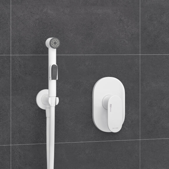 Гигиенический душ со смесителем, шланг 150 см A85056 WasserKRAFT цвет: Белый