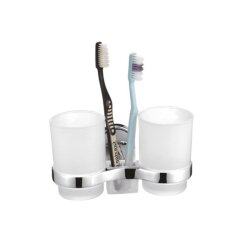 Стакан для ванной комнаты двойной хром, Haiba - HB1908