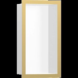 Hansgrohe настенный короб с цветом корпуса и дизайнерской рамой, 30х15х10 см, XtraStoris Individual, глянцевое золото арт. 56096990 Hansgrohe настенный короб с цветом корпуса и дизайнерской рамой, 30х15х10 см, XtraStoris Individual, глянцевое золото арт. 56096990