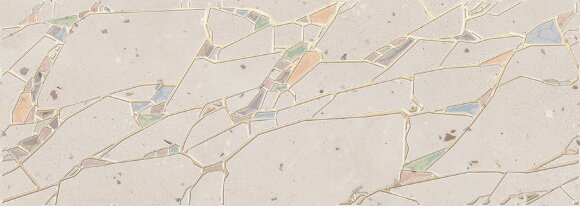 Купить Керамогранит Terrazzo Decor Marfil Crystal 587562001 плитка 25.1х70.9 (Россия) Eletto Ceramica в Москве