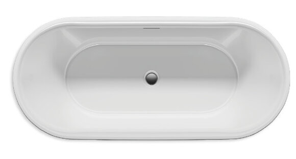 Акриловая ванна MODESTY 170x76 VELVET - WHITE MATT/ BLACK MATT  RIHO арт. BD09 (BD0922000000000)