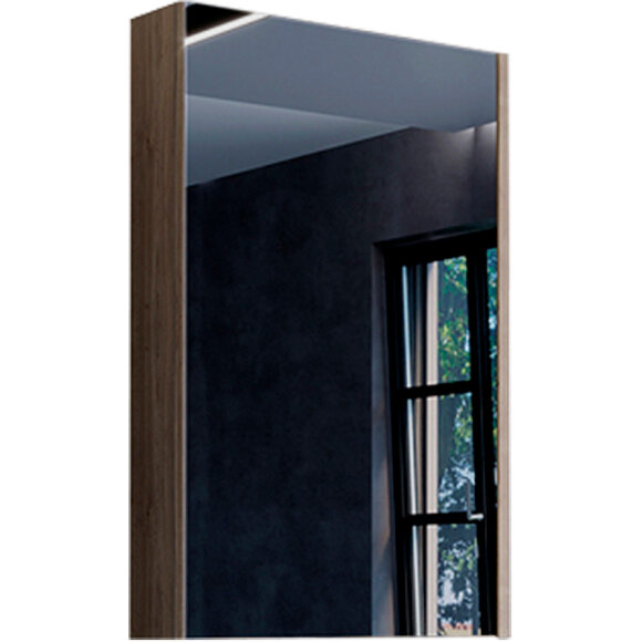 Зеркальный шкаф  Порто дуб темно коричневый  Comforty  - 00-00009323