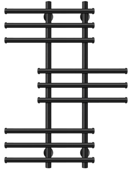 Полотенцесушитель электрический, черный матовый, Secado 100x20x60, Турин 5 - 4673739245187
