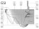 Унитаз подвесной GSI PURA Swirlflush, для крепежа FISR2, Creta Matte, арт. 881508