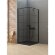 Душевое ограждение L 90x90x195 New soleo black New Trendy черный арт. D-0285A/D-0120B