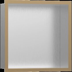 Hansgrohe настенный короб с цветом корпуса и дизайнерской рамой, 30х30х10 см, XtraStoris Individual, матовая бронза арт. 56097140 Hansgrohe настенный короб с цветом корпуса и дизайнерской рамой, 30х30х10 см, XtraStoris Individual, матовая бронза арт. 56097140