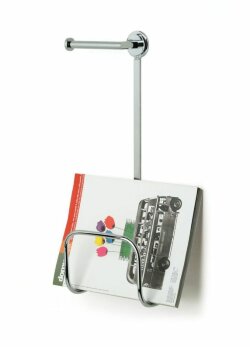 Стойка под журналы + бумагодержатель круглой формы STIL HAUS, хром - 771/11OZIO(08)