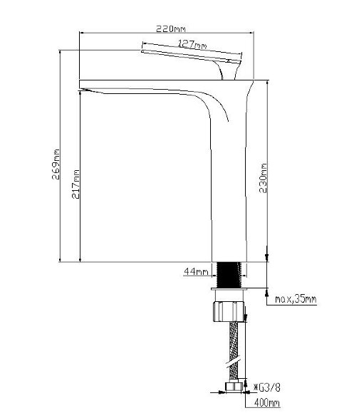 Смеситель NT1701НN BRINO H NT BAGNO цвет: никель матовый