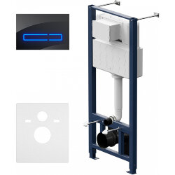 Инсталляция для подвесного унитаза с клавишей смыва черный глянец AM.PM Pro арт. I012704.50A38