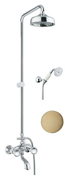 Душевая система бронза Xt sky Fiore, 17ZZ0615