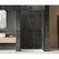Дверь в нишу 120х200 1/R Prime black New Trendy черный арт. D-0321A