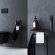 Смеситель, монтируемый в стену с гигиеническим душем и полкой, Однозахватный Like AM.PM цвет: черный, арт. F0202622