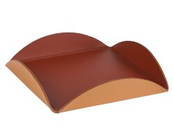 Подставка для сервировки бордо, 15х15 кожа ADJ - 0020.30