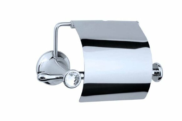 Держатель туалетной бумаги с крышкой Puro латунь, хром Boheme - 10701