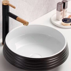 Раковина-чаша черная белая Comforty - 00-00012221 Раковина-чаша черная белая Comforty - 00-00012221