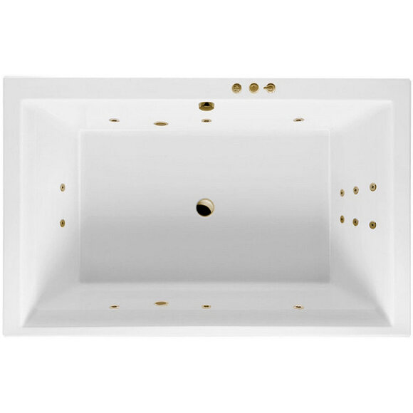 Акриловая ванна Crown Lux 190x120 с гидромассажем Excellent, WAEX.CRO19.SMART.BR