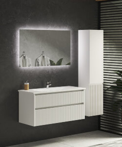 Тумба для раковины 2 выдвижных ящика (раковина r9090d) SANVIT ROLF-2 арт. krolf2090