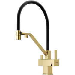 Смеситель для кухни c подключением фильтра для воды, Loro SANCOS, золото - SC4007BG