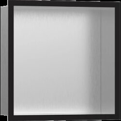 Hansgrohe настенный короб с цветом корпуса и дизайнерской рамой, 30х30х10 см, XtraStoris Individual, матовый черный арт. 56097670 Hansgrohe настенный короб с цветом корпуса и дизайнерской рамой, 30х30х10 см, XtraStoris Individual, матовый черный арт. 56097670