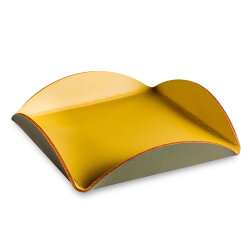 Подставка для сервировки горчичный, 15х15 кожа ADJ - 0020.40