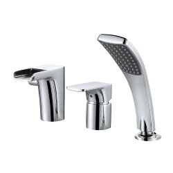 Смеситель на борт ванны, DA1434201  - Berlin D&K цвет: хром