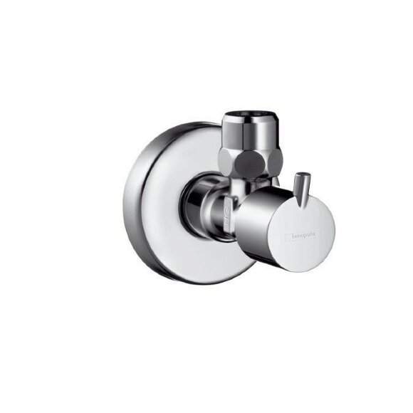Hansgrohe вентиль угловой, для подключения смесителя 3/8x1/2, Hansgrohe, 13901000 цвет: хром, глянцевый хром арт. 13901000