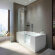 Ванна 170х75хh210.5см, прямоугольная с входной дверью и душевой шторкой, + Bath Bathtub DURAVIT Shower - 700403000000000 цвет: белый