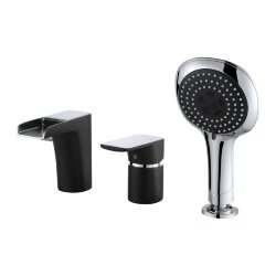 Смеситель на борт ванны, DA1434215  - Berlin D&K цвет: черный