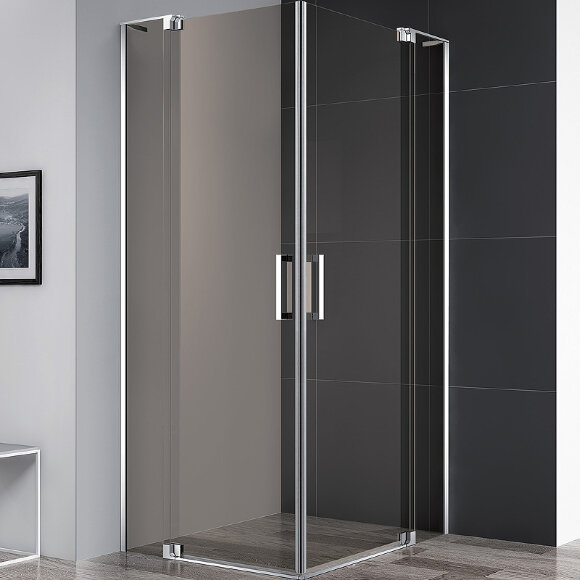 Душевой уголок SLIDER Хром Cezares - SLIDER-A-2-90/100-BR-Cr