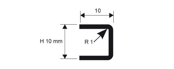 Профиль для стен нержавеющий PROLISTEL 10х10 ACC PLTAC 10